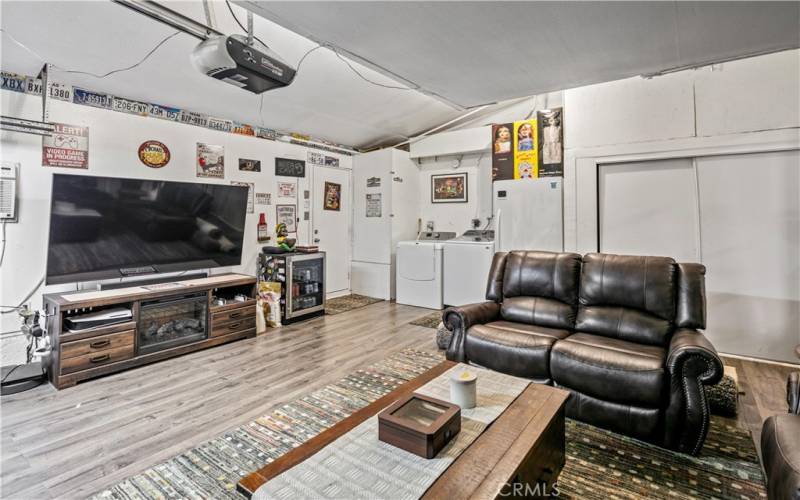 Converted Garage to Entertainment area.