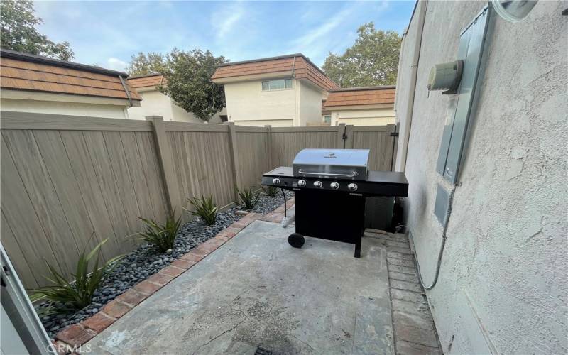 2nd Patio, Off Kitchen w/ Included Gas Grill