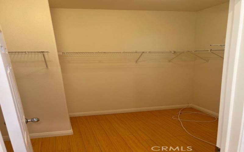 Large walk in closet