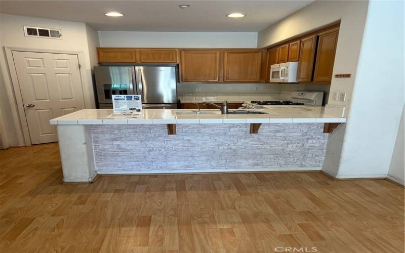 Well appointed Kitchen with Large Pantry and Recessed Lighting