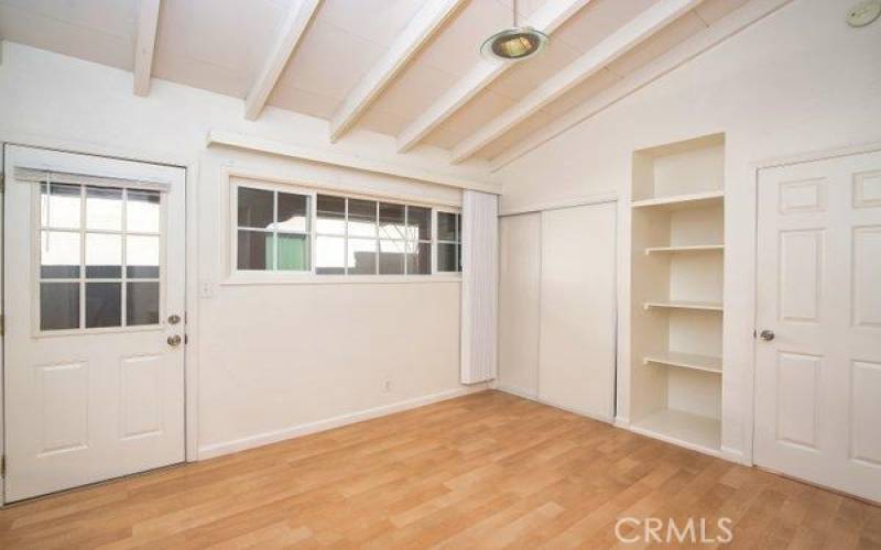 Bedroom #1 with Built-Ins and Closet