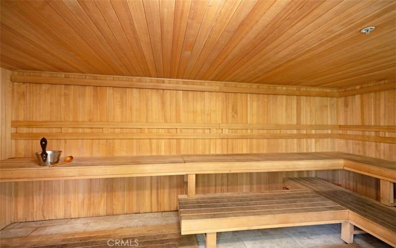 The sauna is a treat for residents