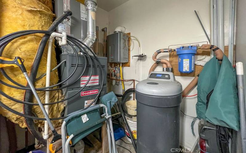 Propane FAU, tankless water heater, whole house filter and water softener