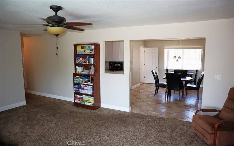 Living room access from kitchen