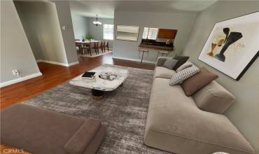 LIVING ROOM DIGITALLY STAGED