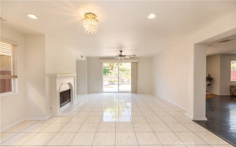 Family room with Fireplace