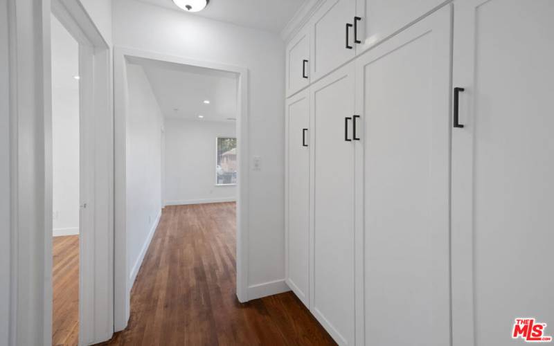 FRONT HOUSE HALLWAY AND STORAGE