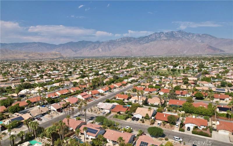 aerial view of community