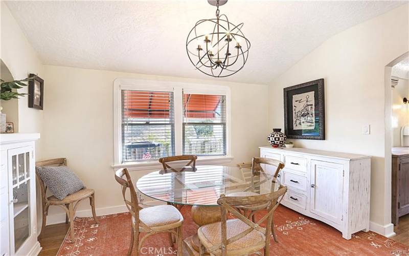 Dining room off kitchen.