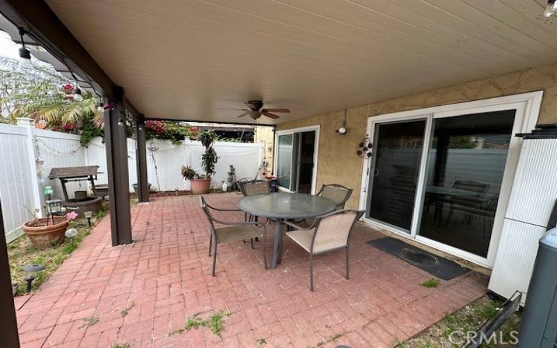 Private Covered patio