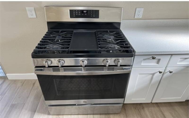 Freestanding gas range and oven