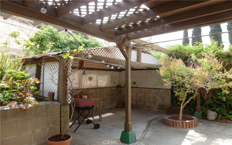 covered patio area