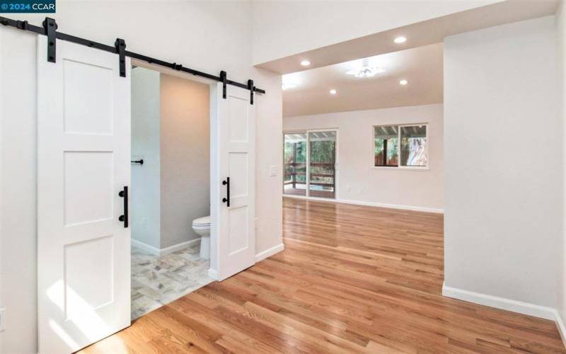 BARN DOORS TO MASTER BATH