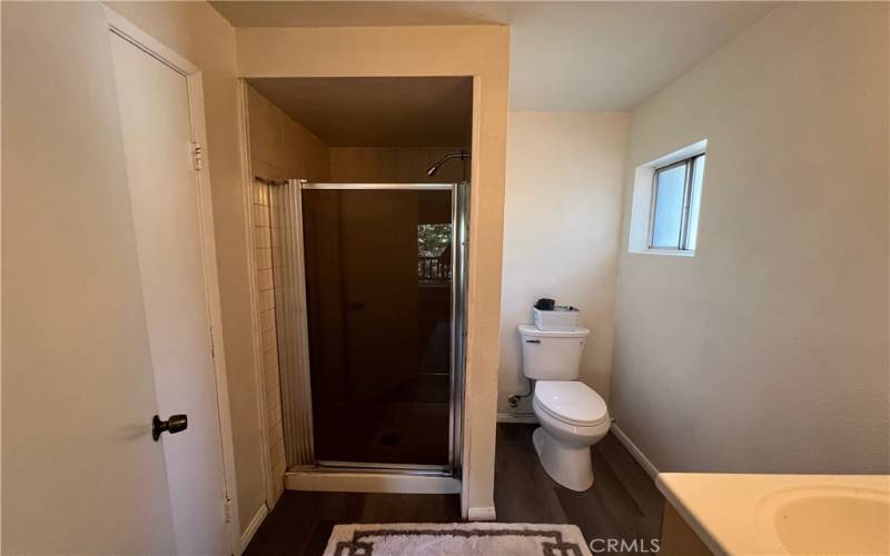 Middle level bathroom.