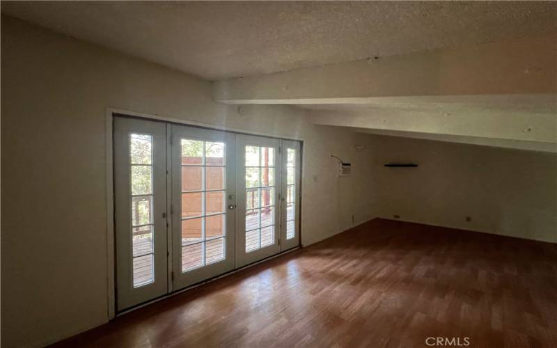 Top floor bedroom #3 with air-conditioning unit.