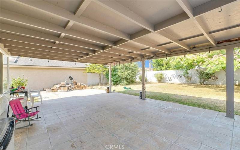 Extra large covered Patio