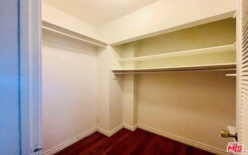 Extra large walk-in bedroom closet