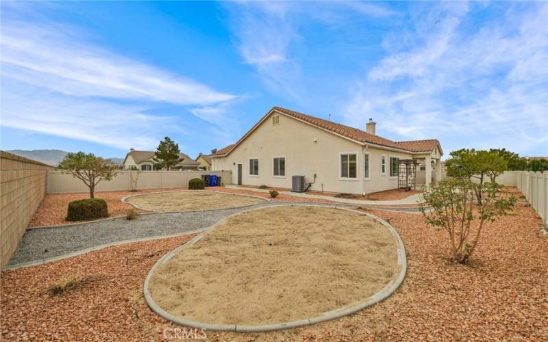 Pool sized backyard