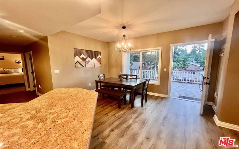 kitchen area with breakfast nook