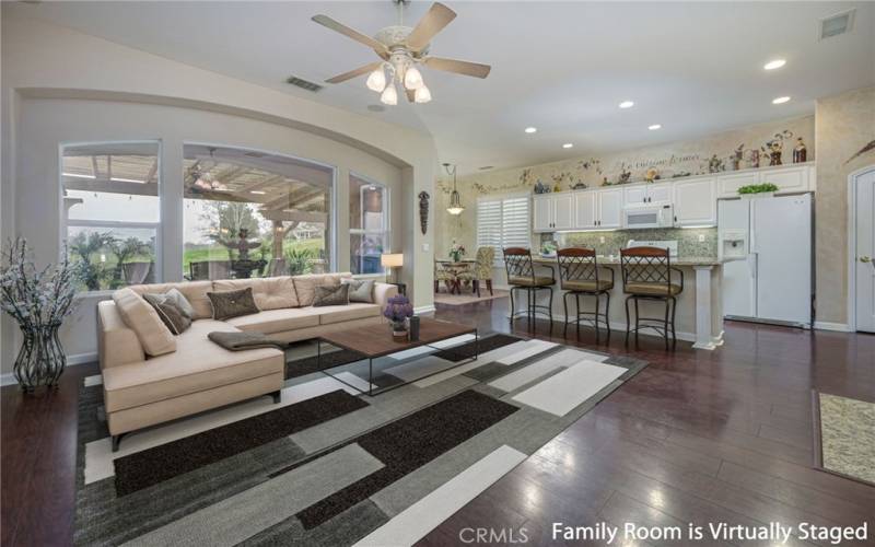 Virtually Staged Family Room