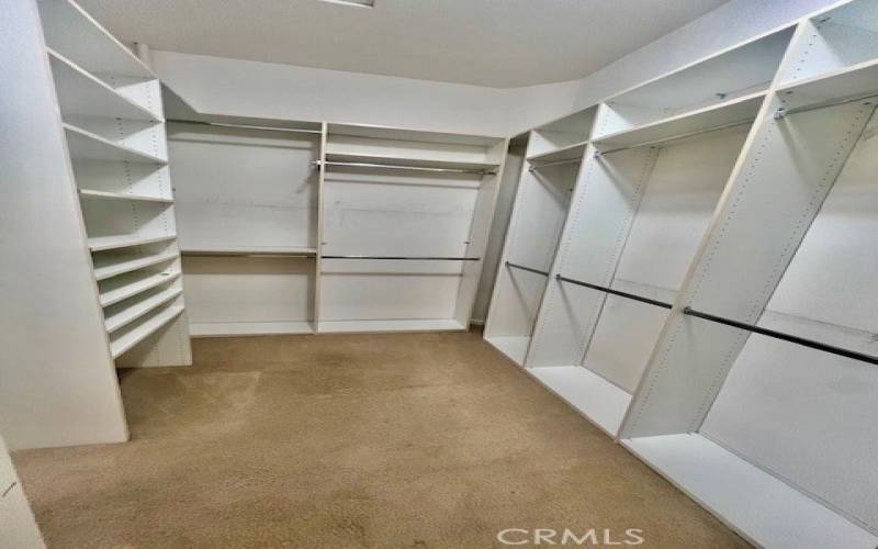 Primary walk-in closet