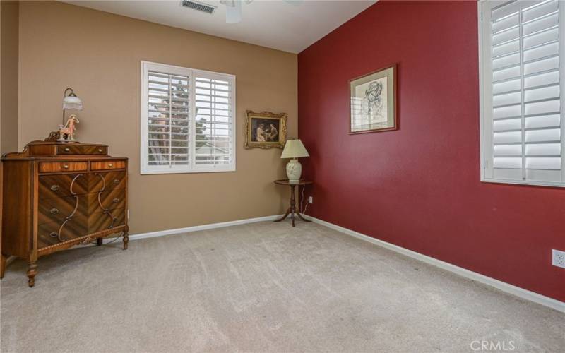 Bedroom 2 with plantation shutters