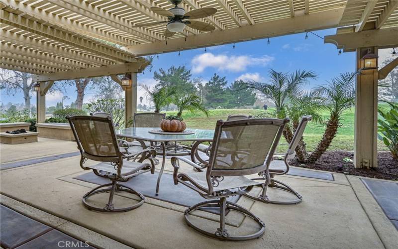 Patio with view of 2nd green