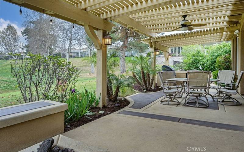 Patio with view of 2nd green