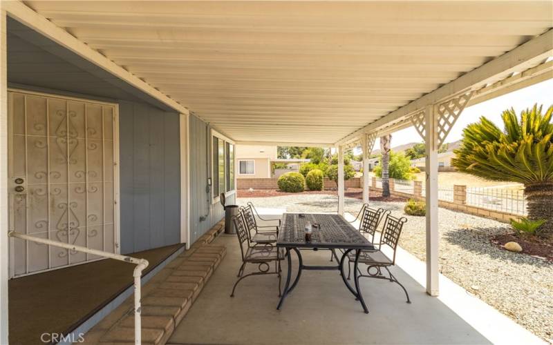 Patio area.