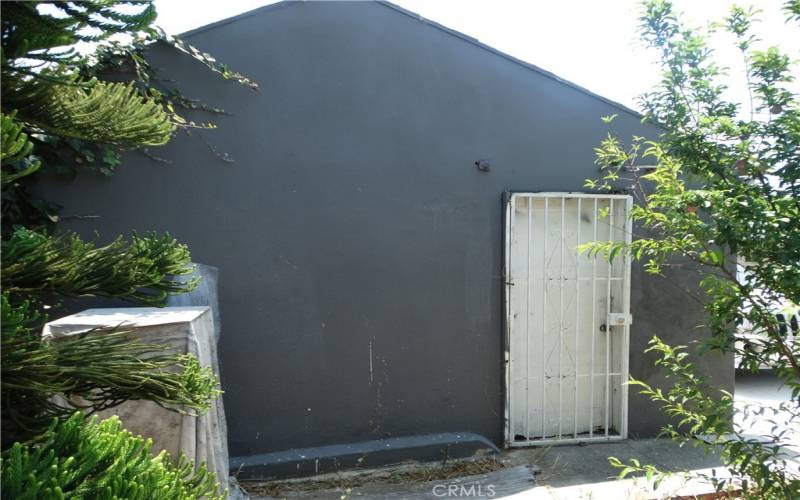 Garage entry