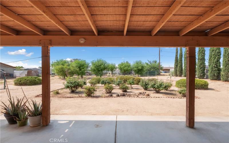 Backyard patio