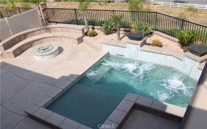 Master bedroom pool view from Balcony