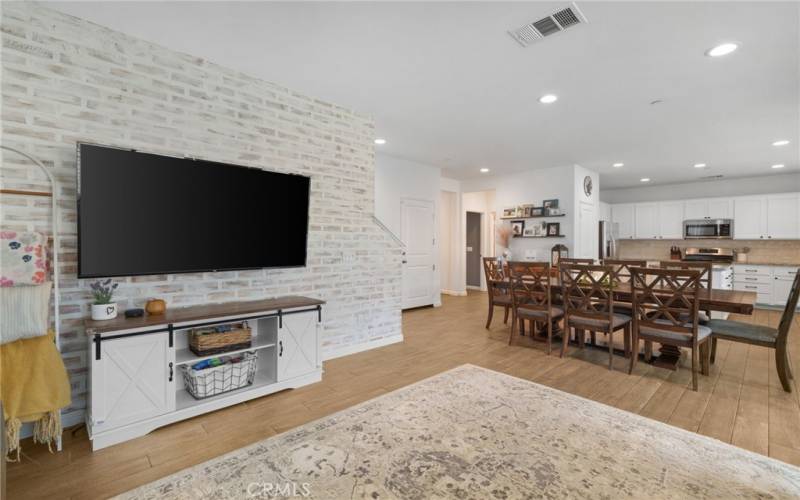 Living Room & Dining Area