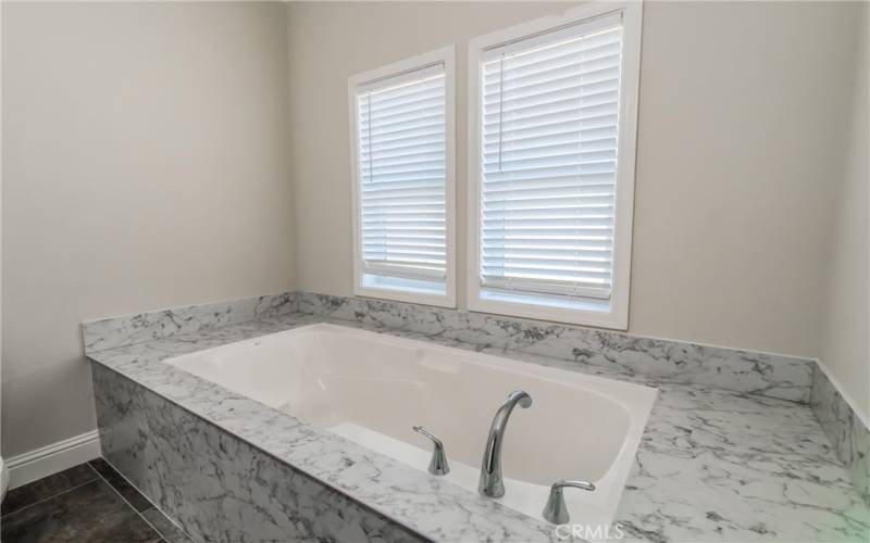 Oversized soaking tub