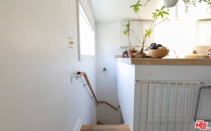 Staircase to Downstairs Two Bedrooms