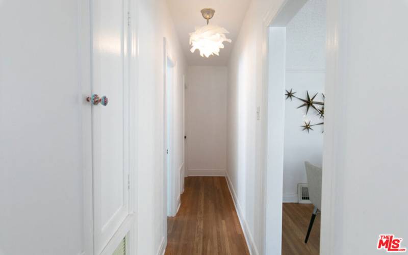 Upstairs Hallway to Two Bedrooms