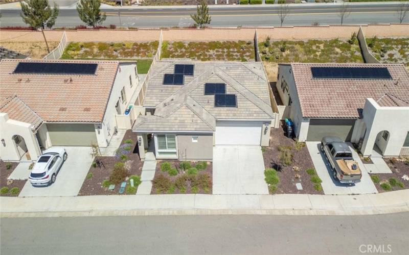 Aerial View of front of property and surrounding.