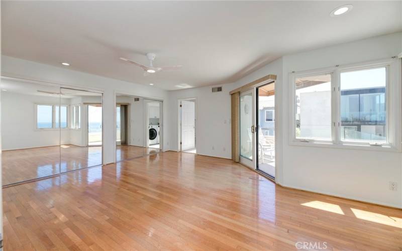 Master Bedroom with bathroom, laundry. and killer pano ocean view deck