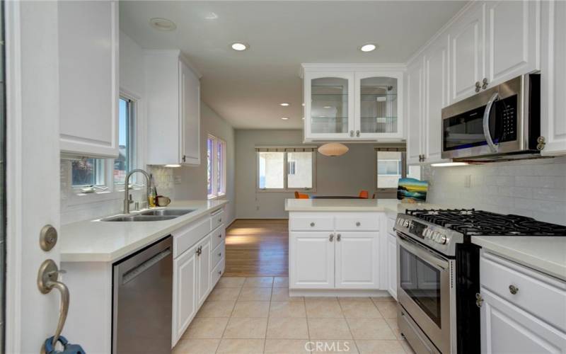 remodeled kitchen looking west