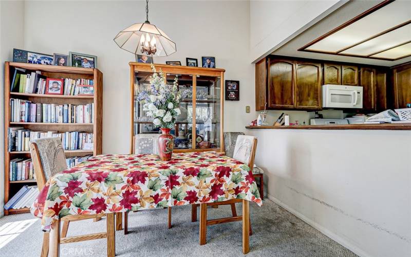 Dining area perfect for entertaining guests