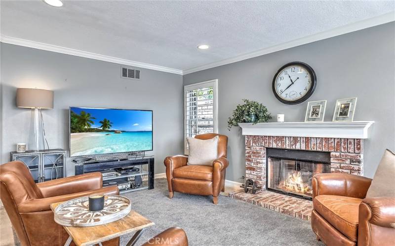 The Family Room is a great place to enjoy your favorite sport, watch a movie, or relax in front of the Fireplace