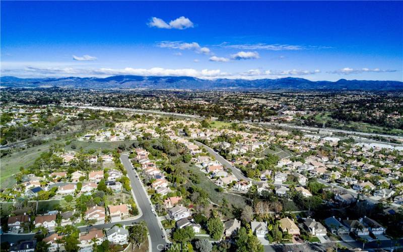 Aerial view of Moulton Ranch community