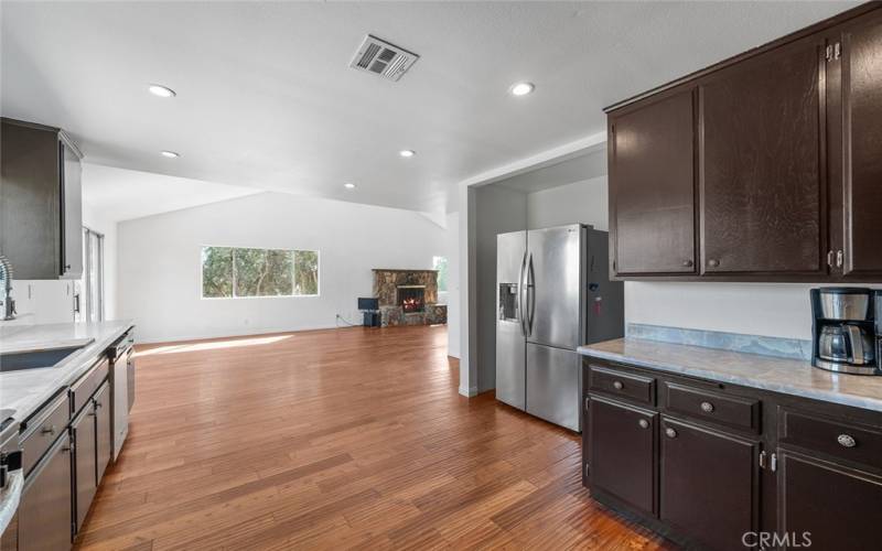 Kitchen view of dining area