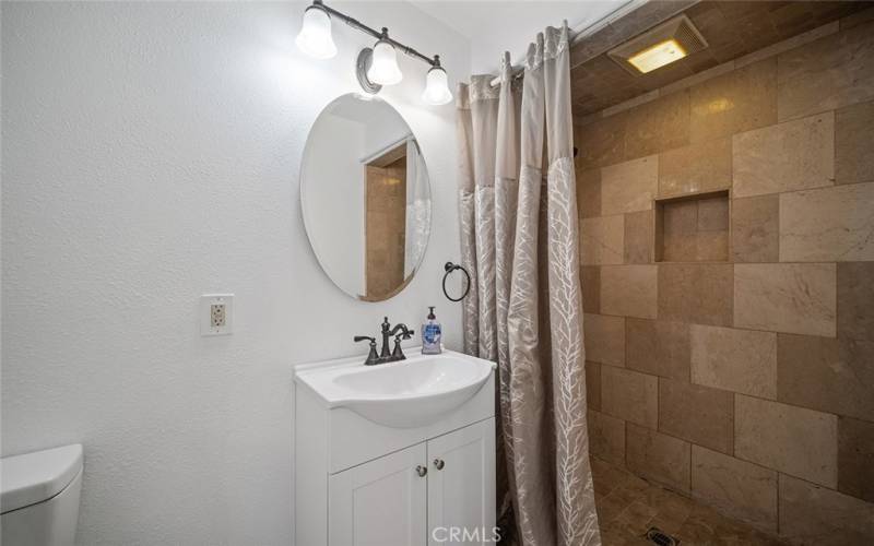 Upstairs guest bath with shower