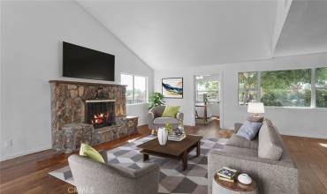 Virtually staged Living area