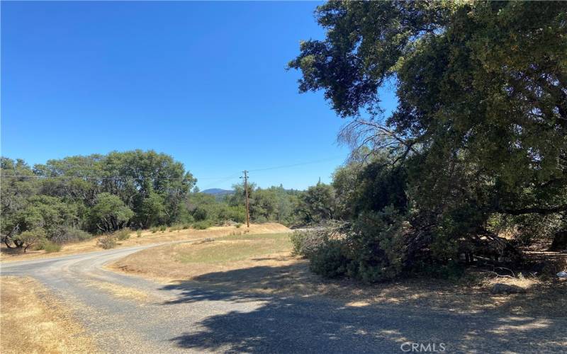 Driveway leading from the parcel.