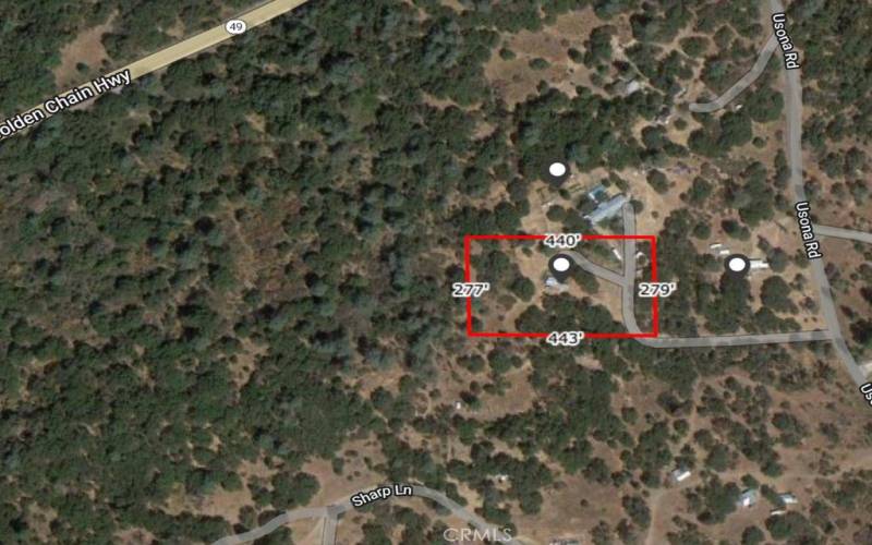 Map of Approximate property boundary lines.