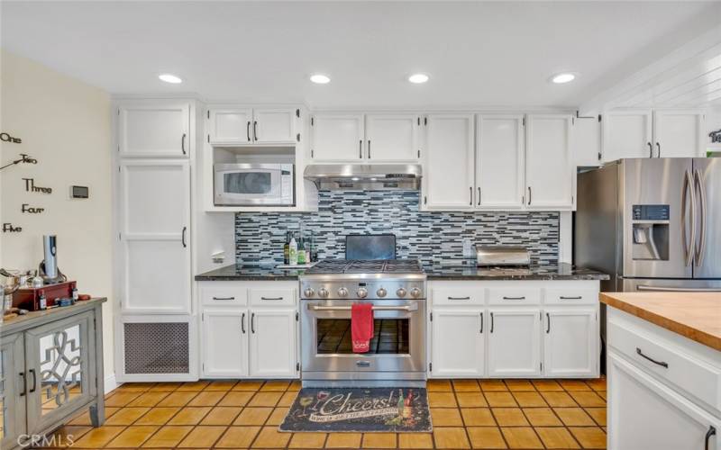 updated kitchen with stainless steel app