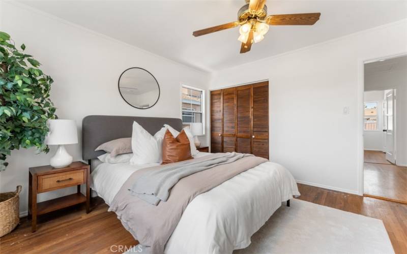 Well sized master bedroom with plenty of natural light