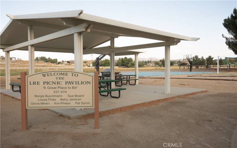 COMMUNITY CENTER WITH POOL, PICNIC TABLES AND COMMUNITY BUILDING